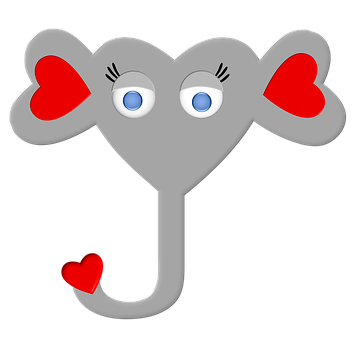 Cute Cartoon Elephant Graphic