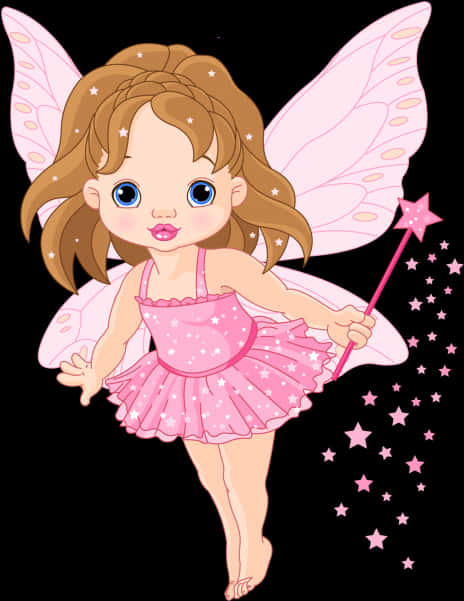 Cute Cartoon Fairywith Wand