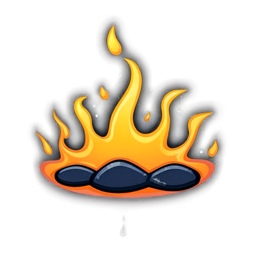 Cute Cartoon Flame Png 06262024