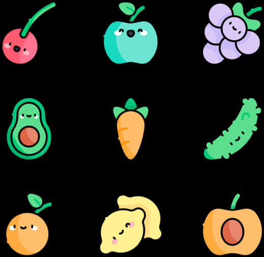 Cute_ Cartoon_ Fruits_and_ Vegetables