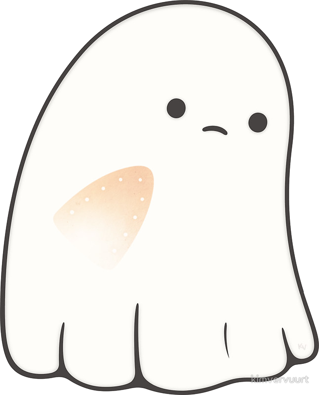 Ghost Cute Clipart Free Clip Art Transparent Png - Sad Ghost Clipart, Png Download PNG with transparent background