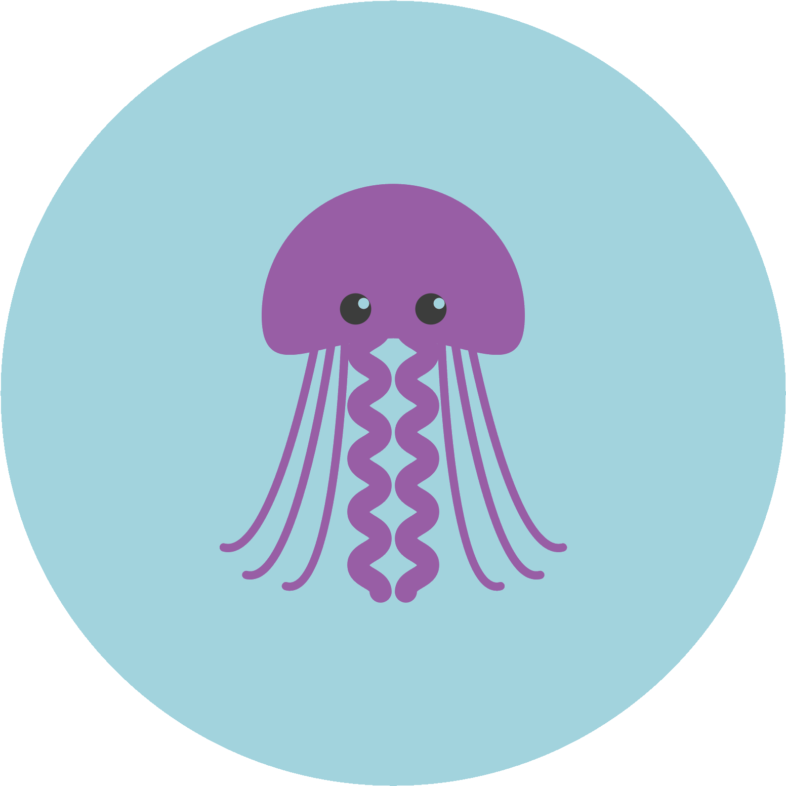 Cute Cartoon Jellyfish