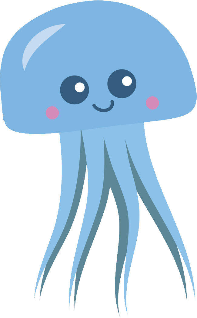 Cute Cartoon Jellyfish