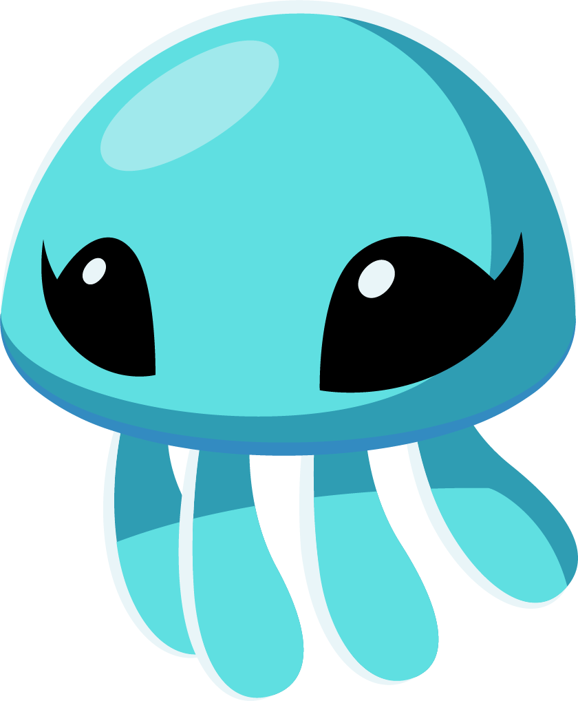 Cute Cartoon Jellyfish