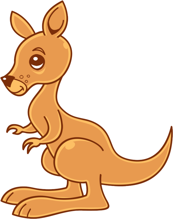 Cute Cartoon Kangaroo