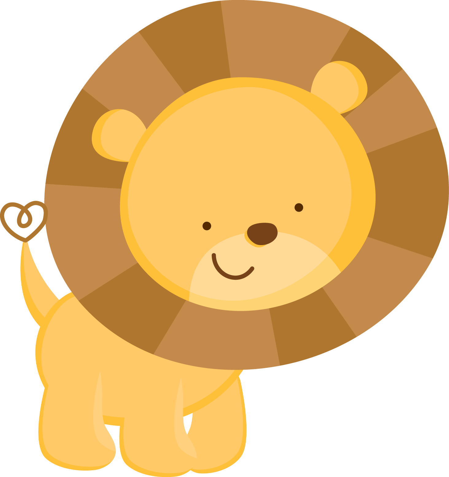 Cute Cartoon Lion Illustration