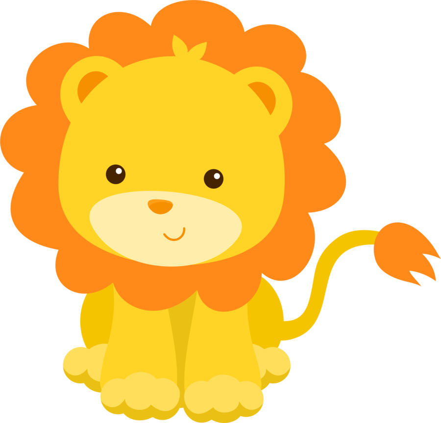 Cute Cartoon Lion Illustration