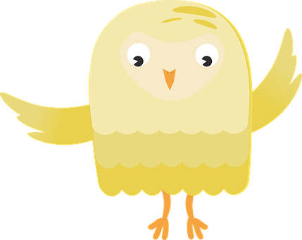Cute Cartoon Owl PNG with transparent background