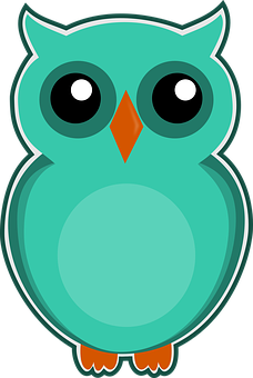 Cute Cartoon Owl PNG with transparent background