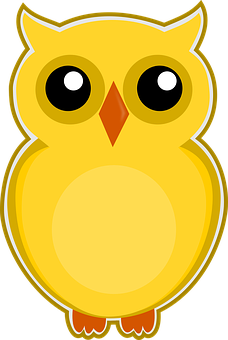 Cute Cartoon Owl Illustration PNG with transparent background