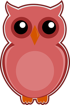 Cute Cartoon Owl PNG with transparent background