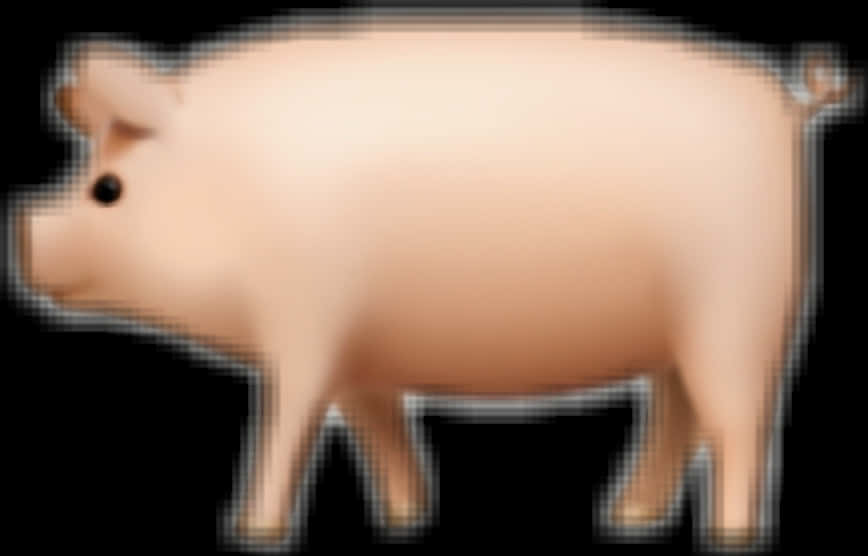 Cute Cartoon Pig Illustration