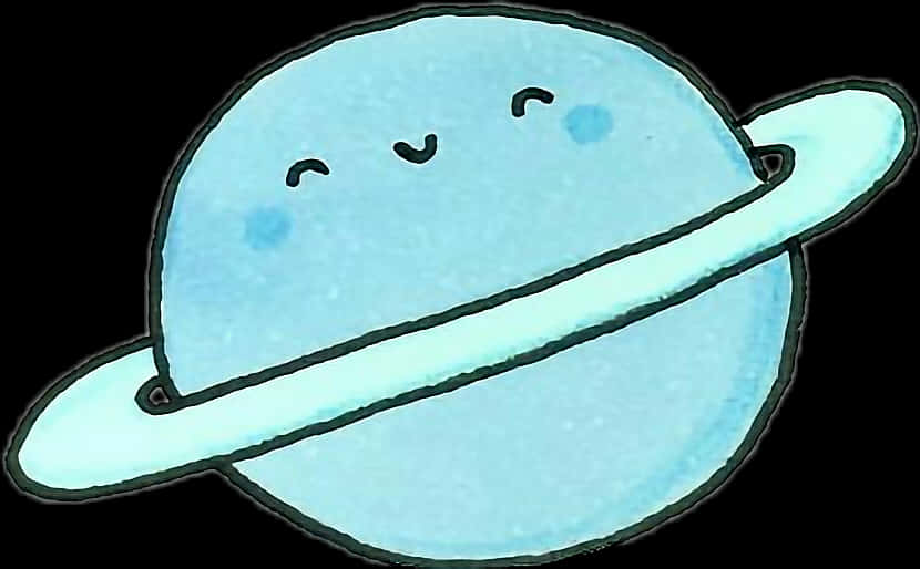 Cute Cartoon Saturn Illustration