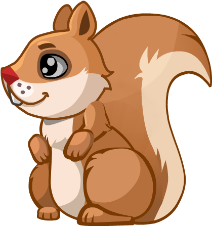 Cute Cartoon Squirrel