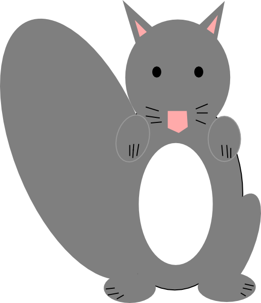 Cute Cartoon Squirrel PNG with transparent background