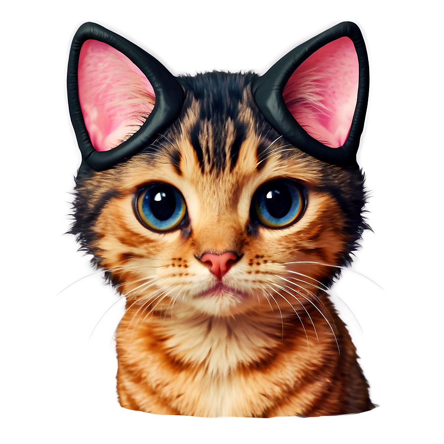 Cute Cat Ear Clipart Png 06212024