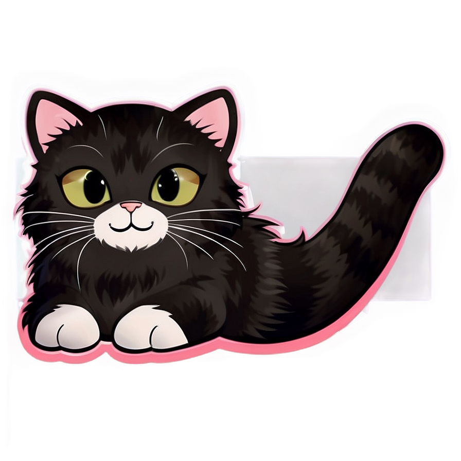 Cute Cat Sticker Png 2