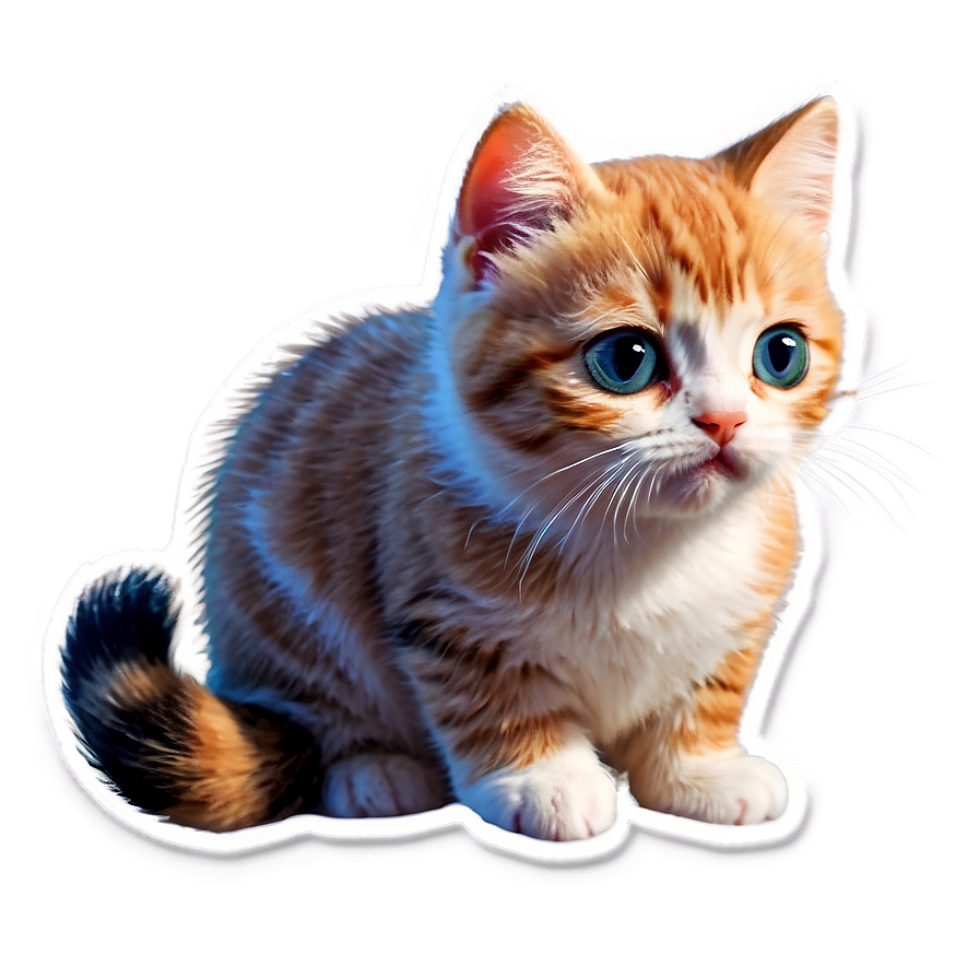 Cute Cat Sticker PNG xtn PNG with transparent background