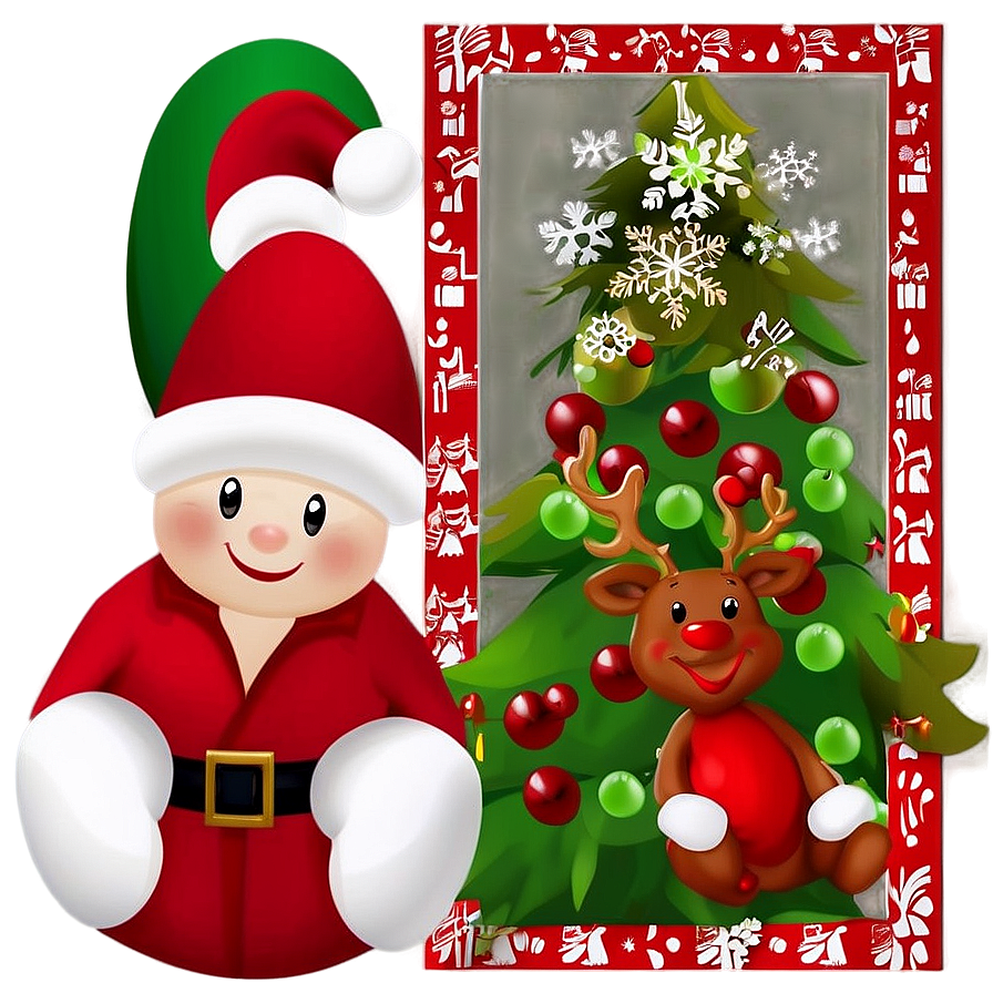 Cute Christmas Card Png 62