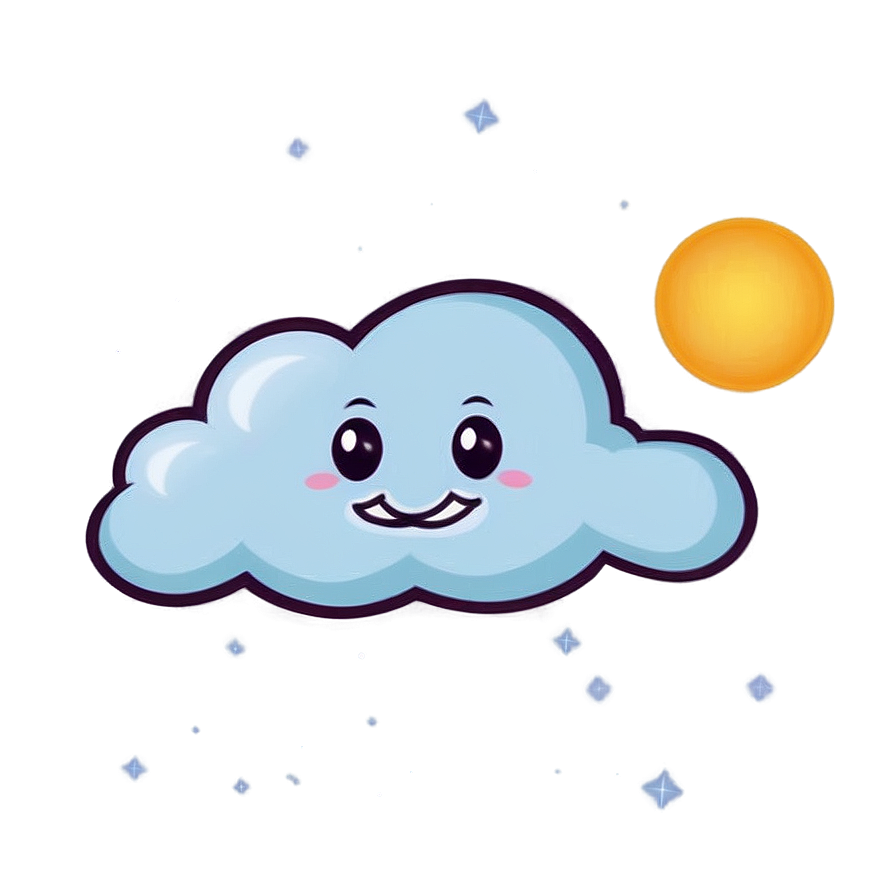 Cute Cloud Clipart Png Iir57