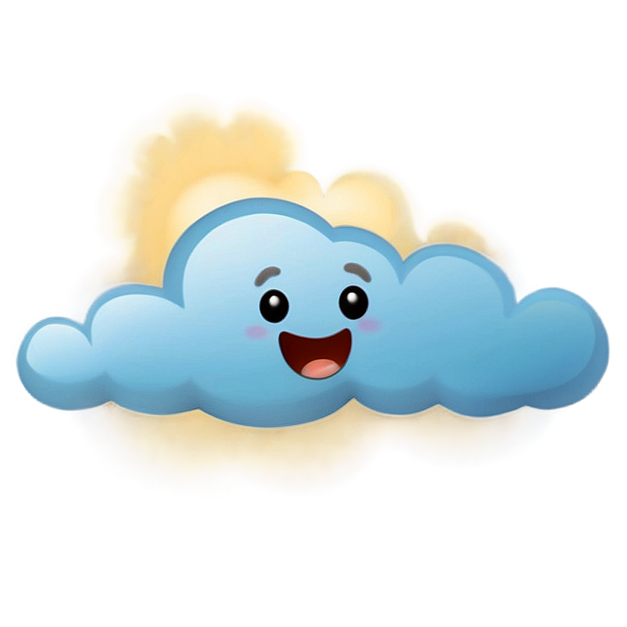 Cute Cloud Emoji Png Doi