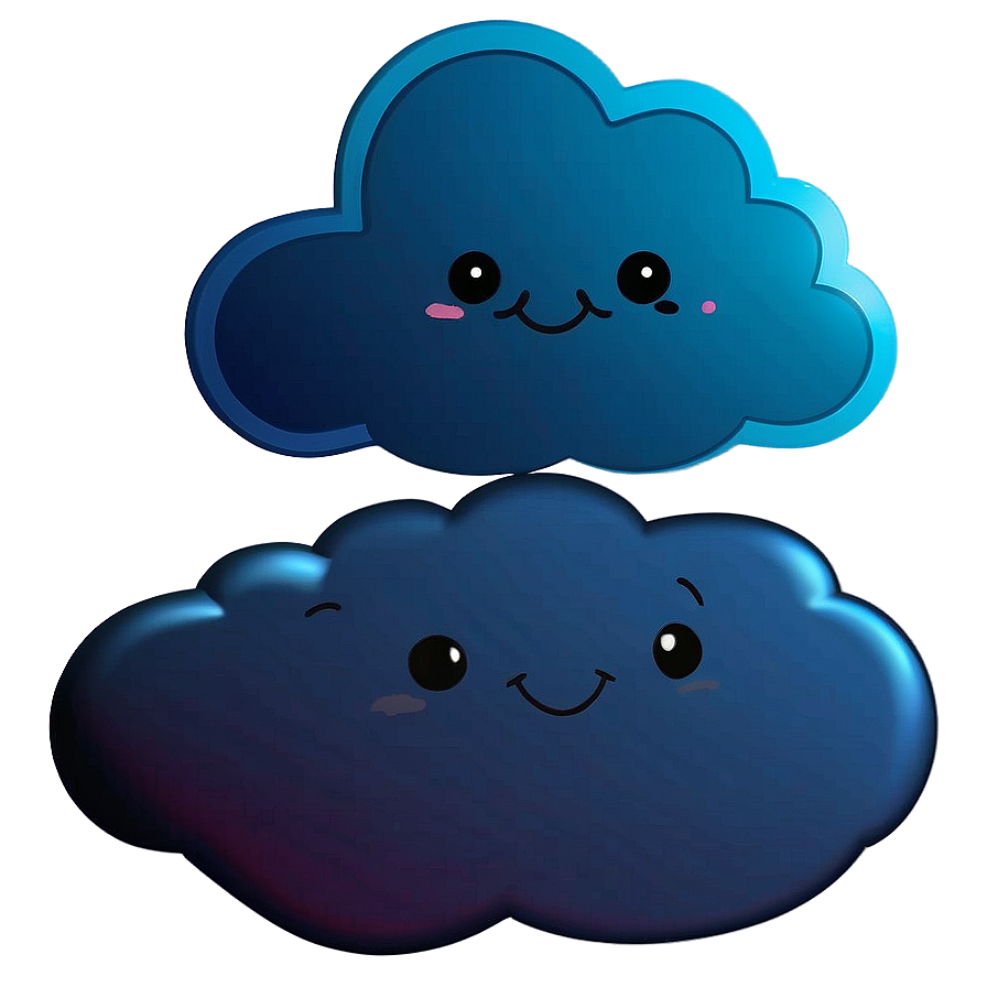 Cute Cloud Vector For Kids Png 25