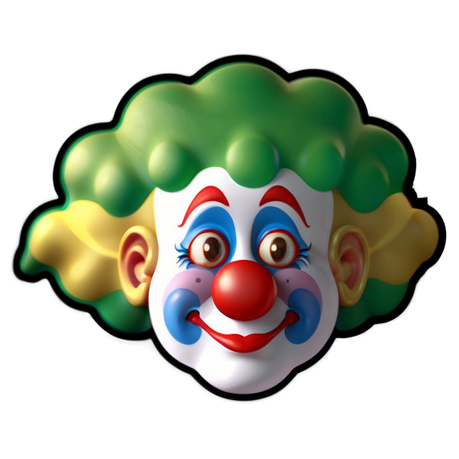 Cute Clown Emoji PNG ayw27 PNG with transparent background