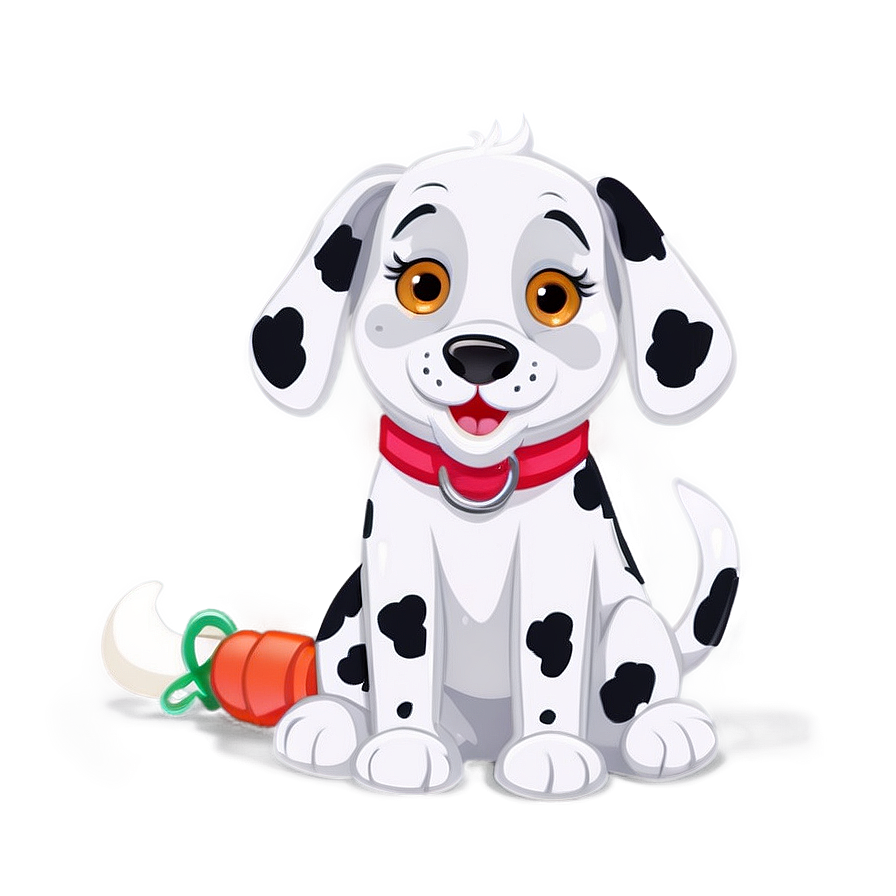 Cute Dalmatian Cartoon Png Bso75