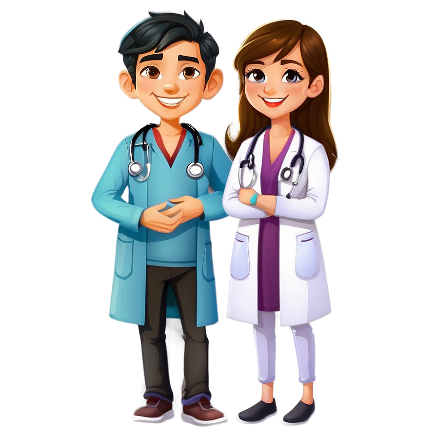 Cute Doctor Cartoon PNG mbp9 PNG image with a transparent background, free high-resolution download
