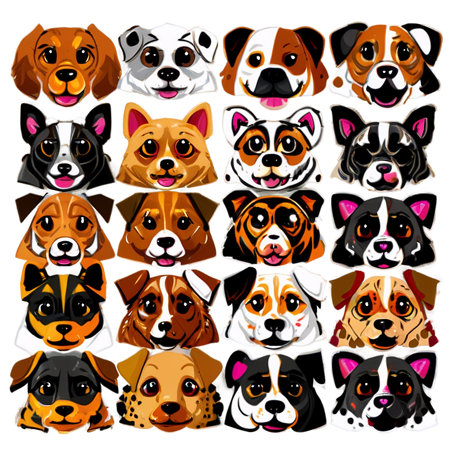 Cute Dogs PNG bwi23 PNG with transparent background