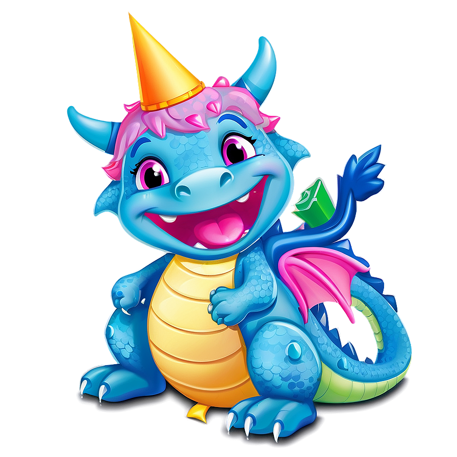 Cute Dragon Birthday Party Png Qfu