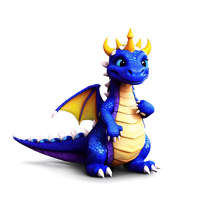 Cute Dragon With Crown Png 06262024