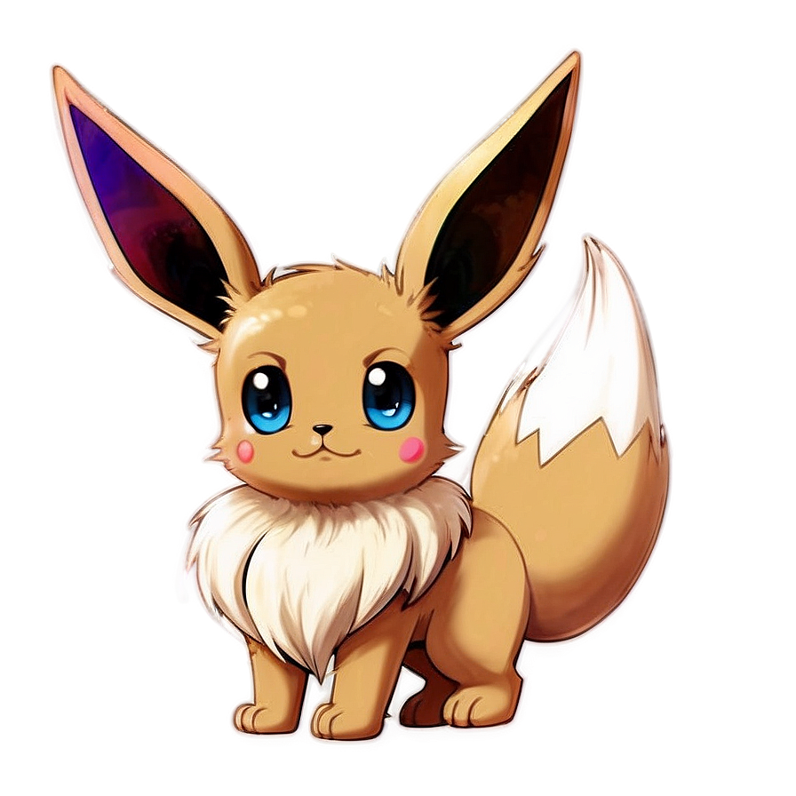 Cute Eevee Wallpaper PNG maj27 PNG with transparent background