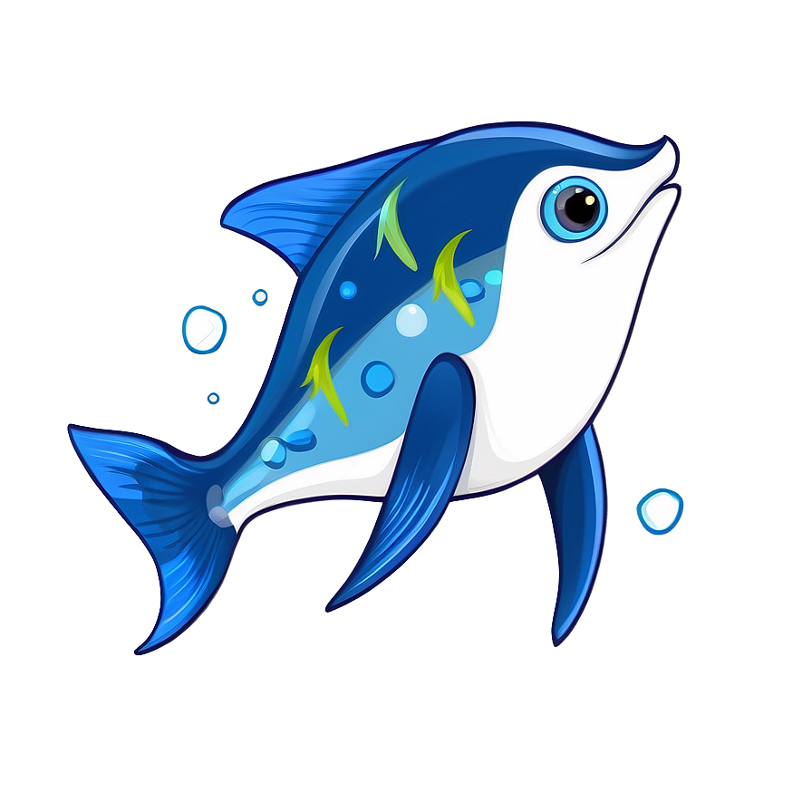 Cute Fin Illustration Png 12