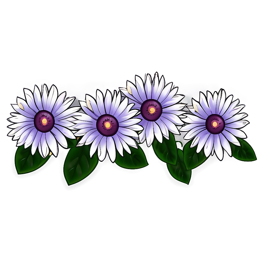 Cute Floral Doodle Png 06132024