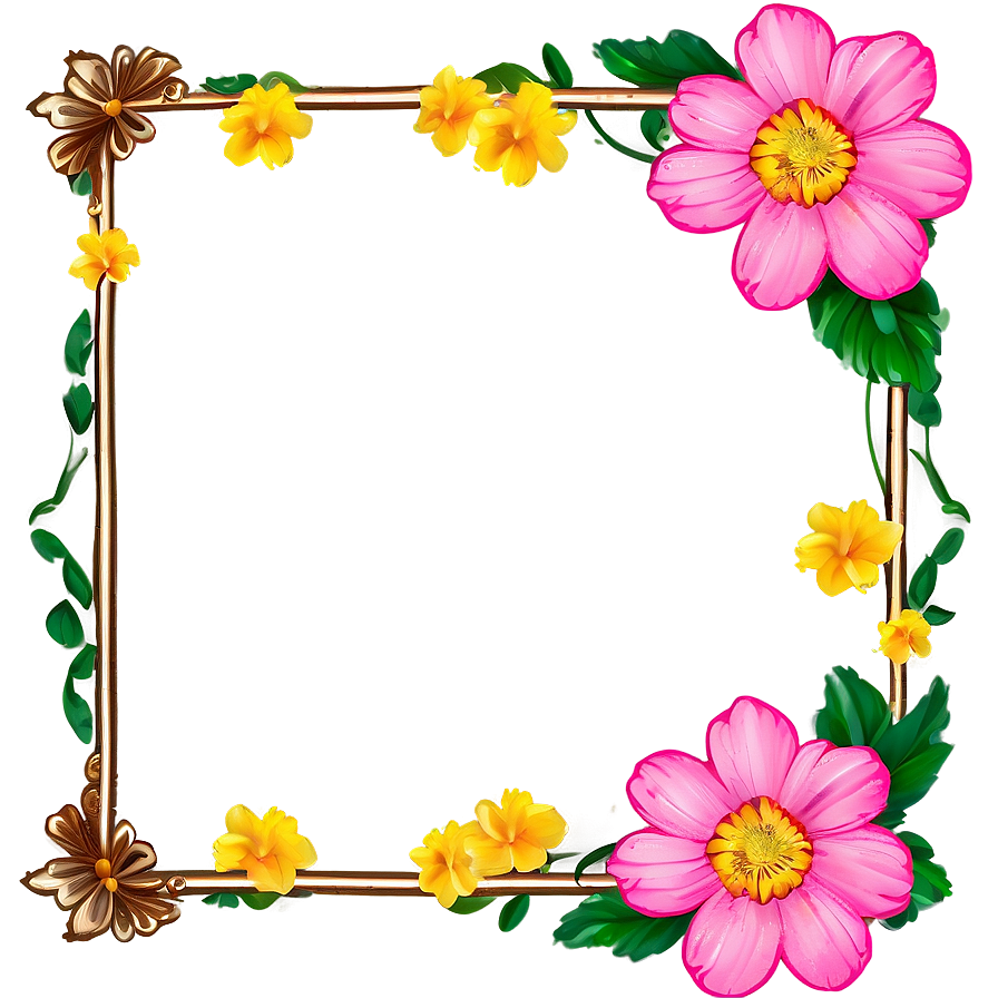 Cute Flower Frame Png Xsp85