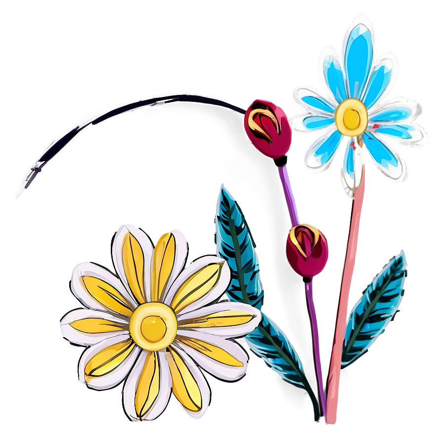 Cute Flower Outline Png 05252024