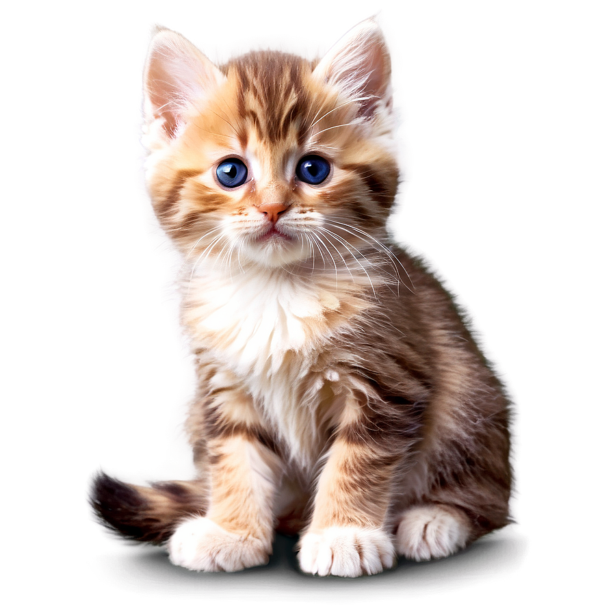Cute Fluffy Kitten PNG swk PNG with transparent background