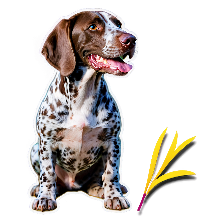 Cute German Shorthaired Pointer Dog Png Hoo12