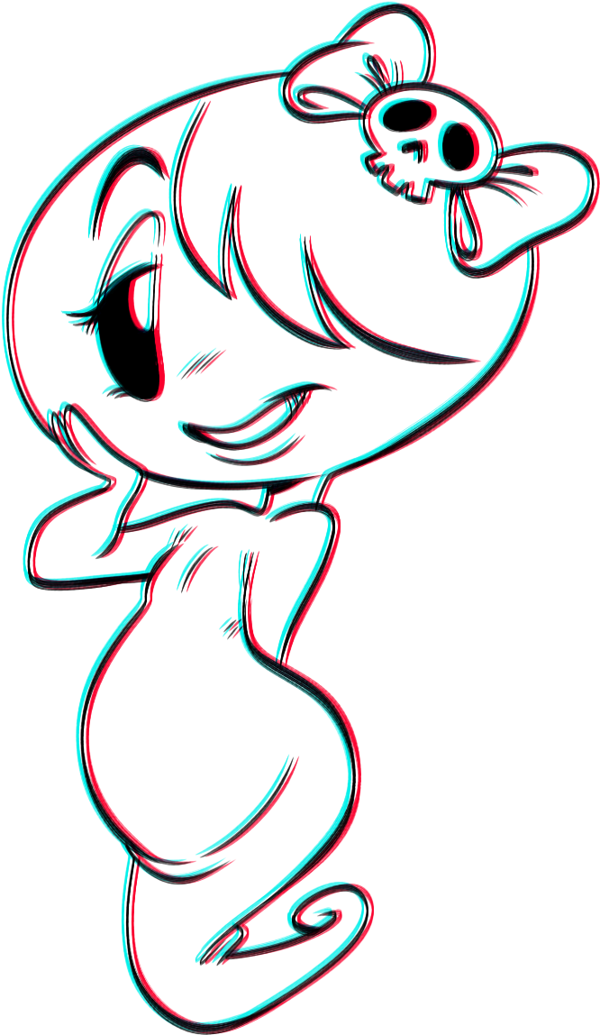 Cute Ghostly Cartoon Character