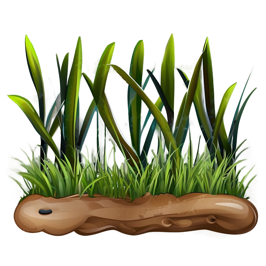 Cute Grass Cartoon Png Moh