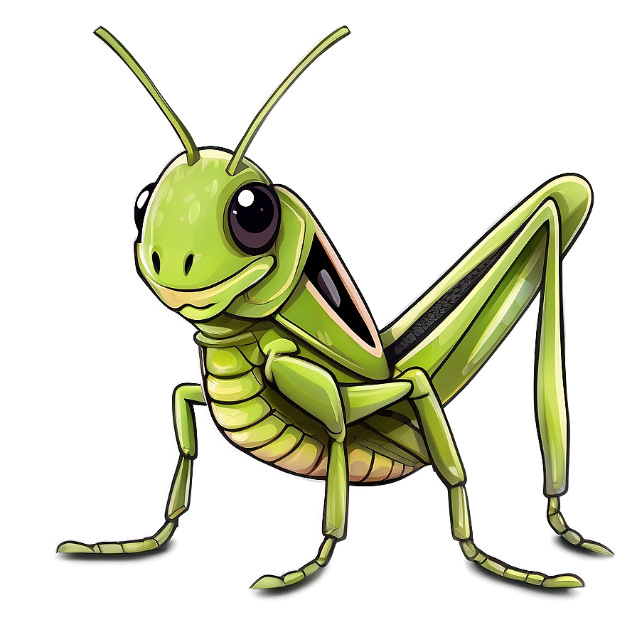 Cute Grasshopper Illustration Png 74