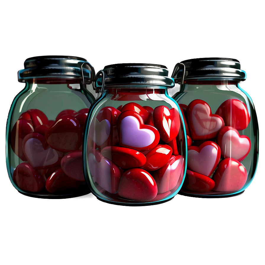 Cute Heart In A Jar Png Pqv