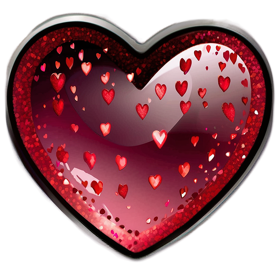 Cute Heart With Glitter Png Mqy