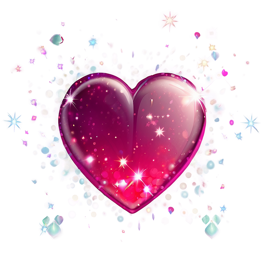 Cute Heart With Sparkles Png 05232024