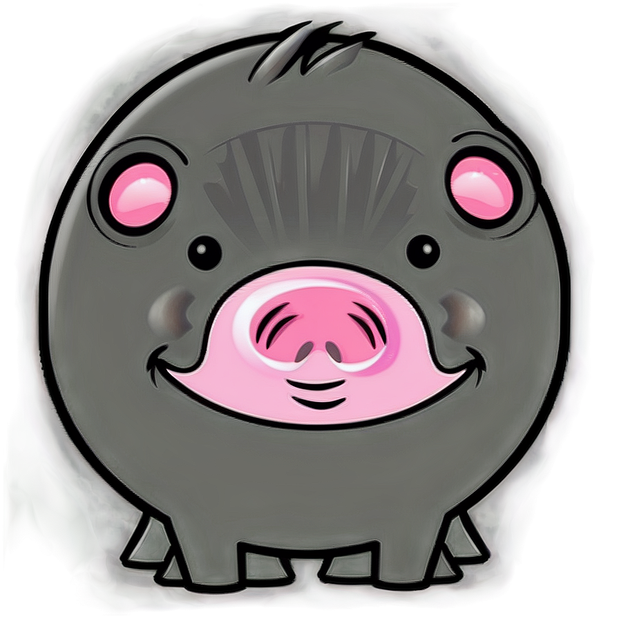 Cute Hog Cartoon Png 65