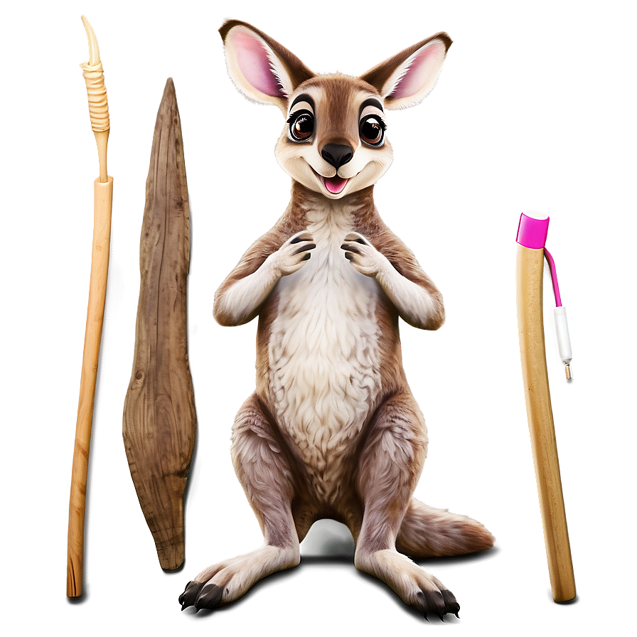 Cute Kangaroo Cartoon Png Bpm90