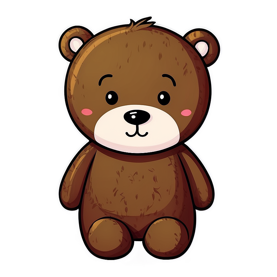 Cute Kawaii Bear Illustration Png 75