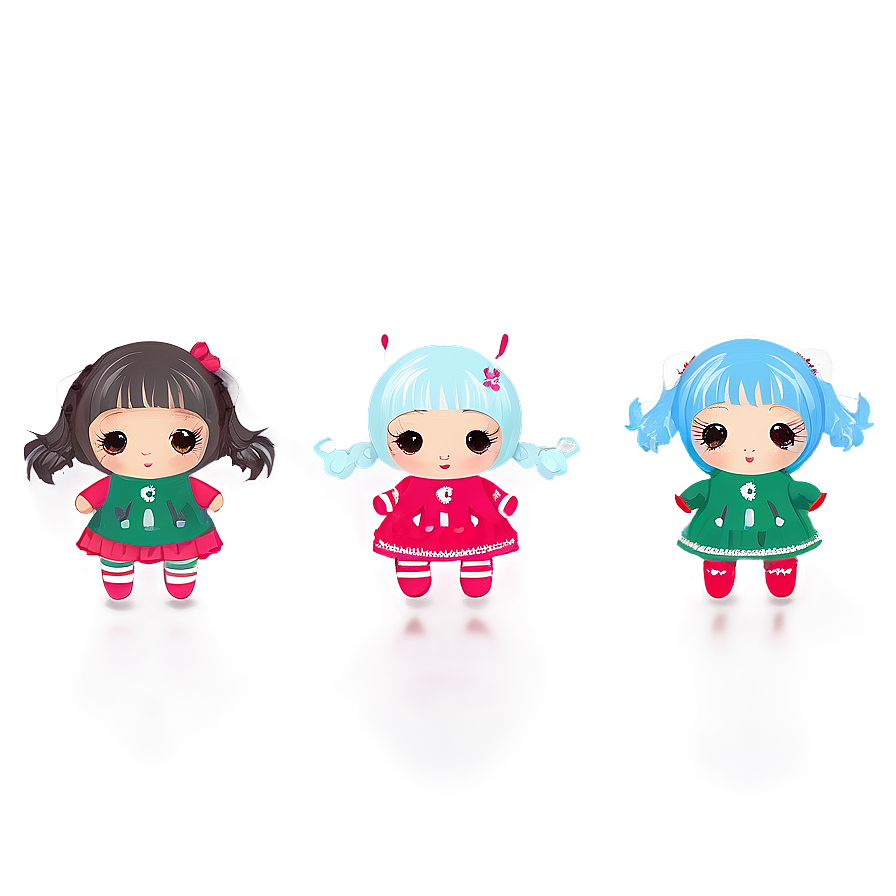 Cute Kawaii Doll Png 10