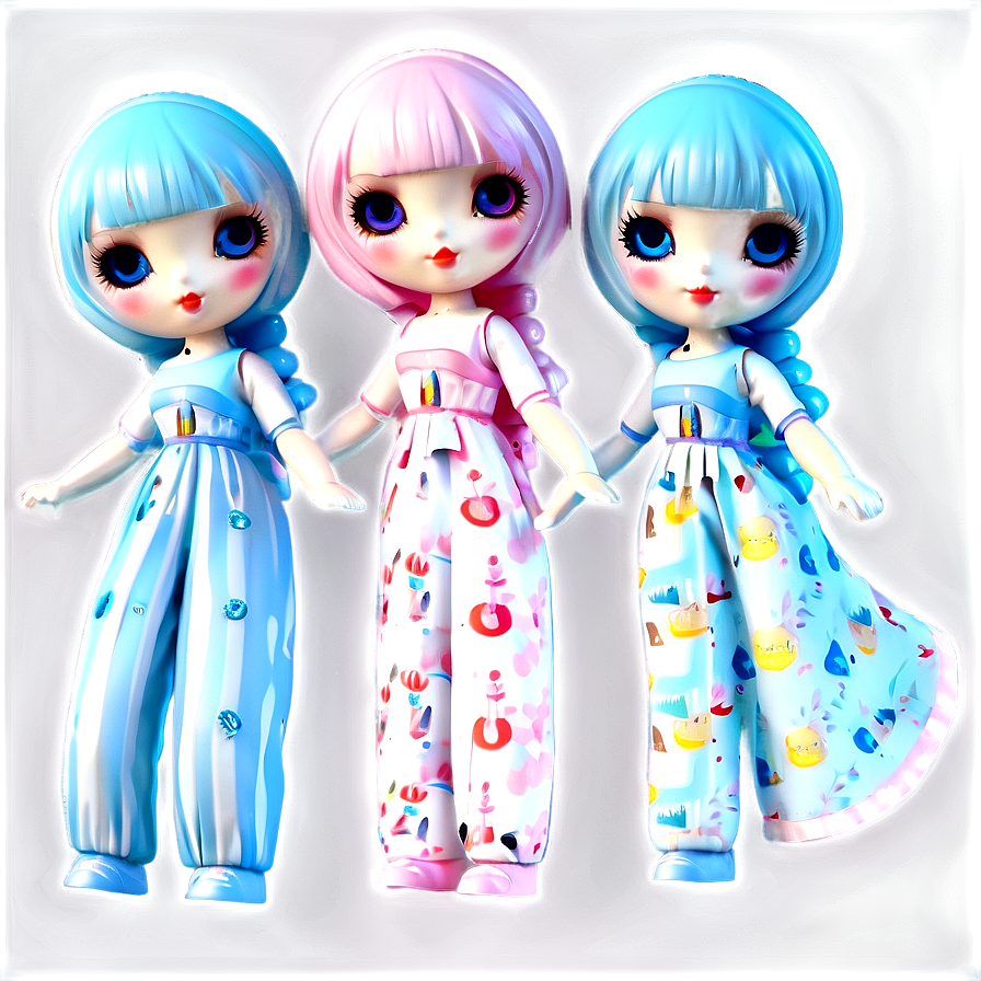 Cute Kawaii Doll PNG qvg16 PNG with transparent background